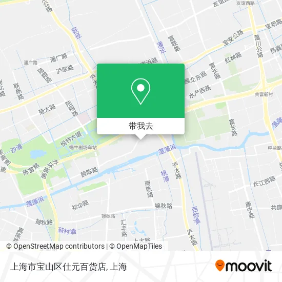 上海市宝山区仕元百货店地图