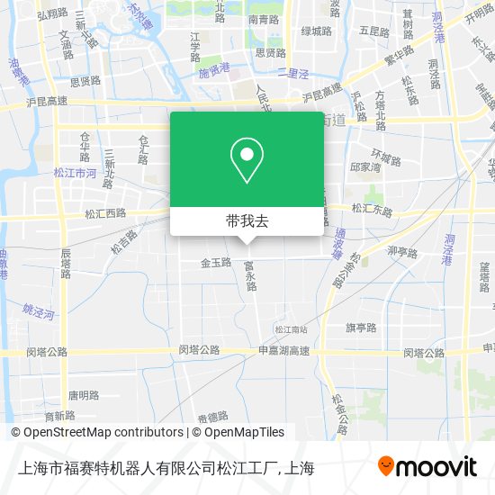 上海市福赛特机器人有限公司松江工厂地图