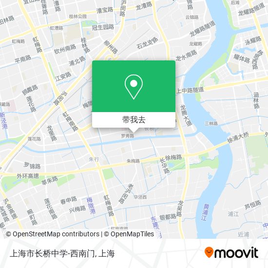 上海市长桥中学-西南门地图