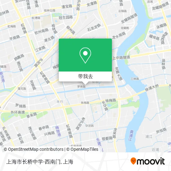 上海市长桥中学-西南门地图