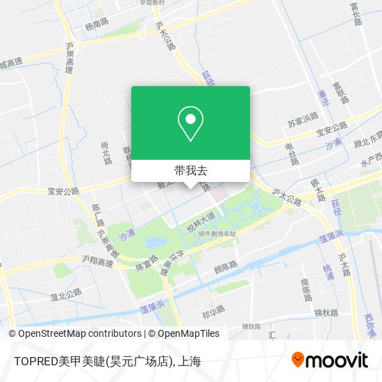 TOPRED美甲美睫(昊元广场店)地图