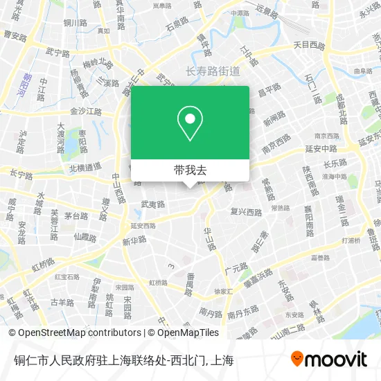 铜仁市人民政府驻上海联络处-西北门地图