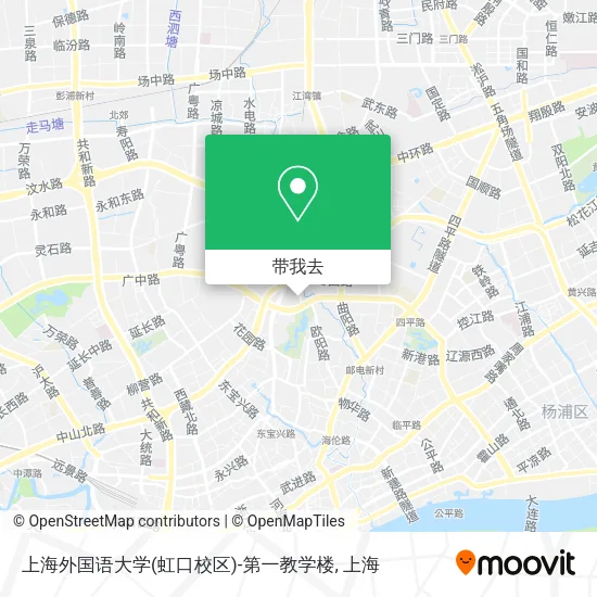 上海外国语大学(虹口校区)-第一教学楼地图