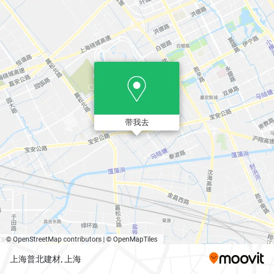 上海普北建材地图