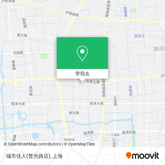 城市佳人(普光路店)地图
