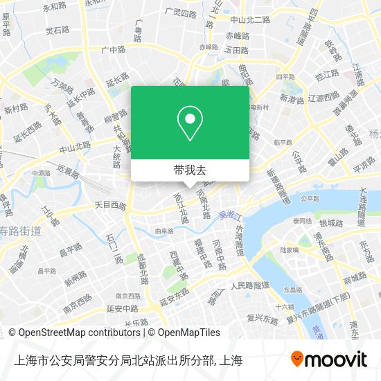 上海市公安局警安分局北站派出所分部地图