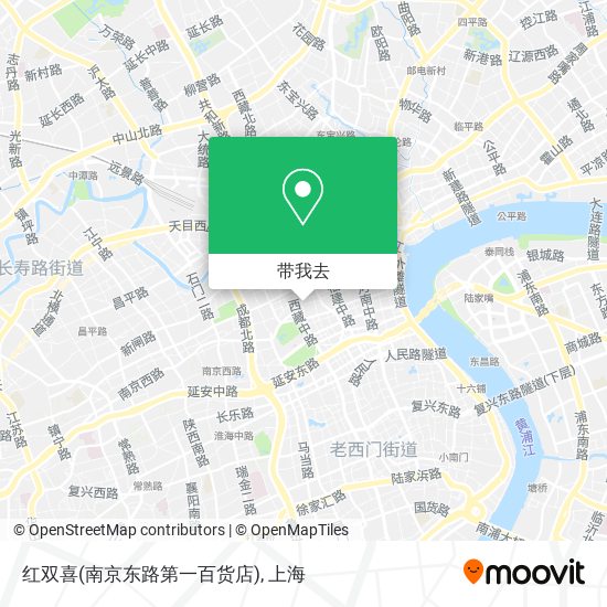 红双喜(南京东路第一百货店)地图