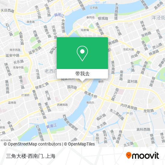 三角大楼-西南门地图