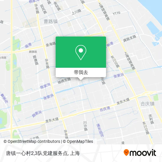 唐镇一心村2,3队党建服务点地图