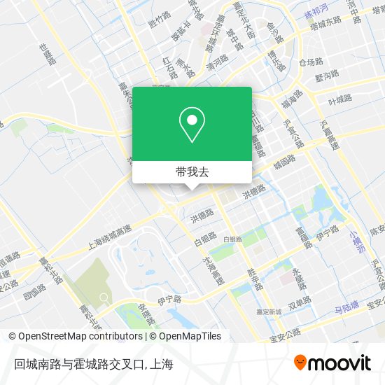 回城南路与霍城路交叉口地图