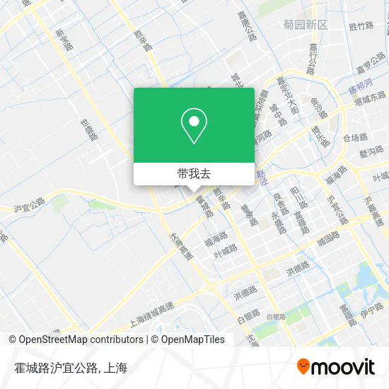 霍城路沪宜公路地图