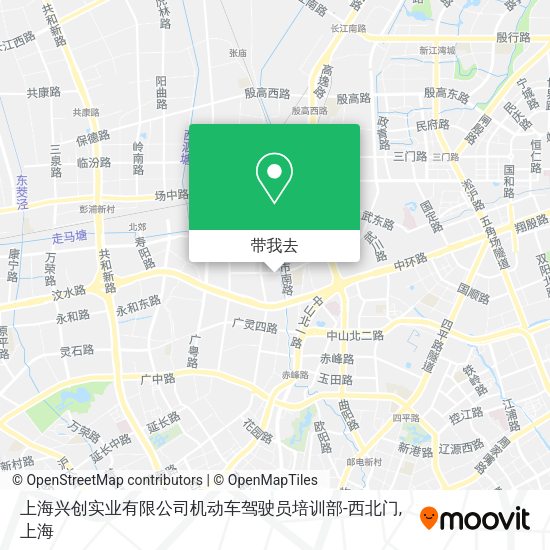 上海兴创实业有限公司机动车驾驶员培训部-西北门地图