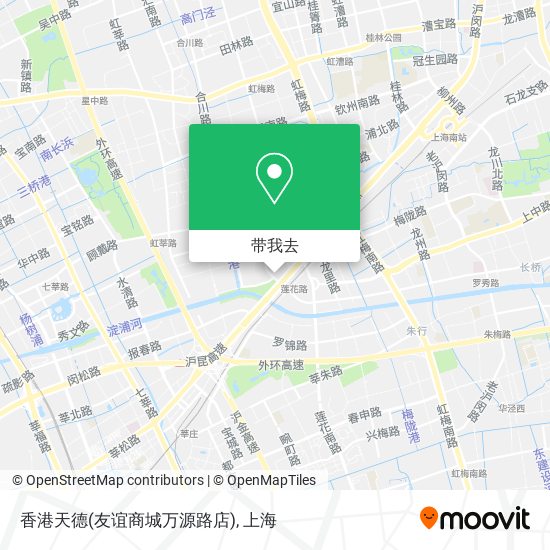 香港天德(友谊商城万源路店)地图