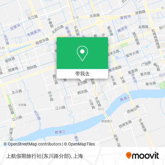 上航假期旅行社(东川路分部)地图