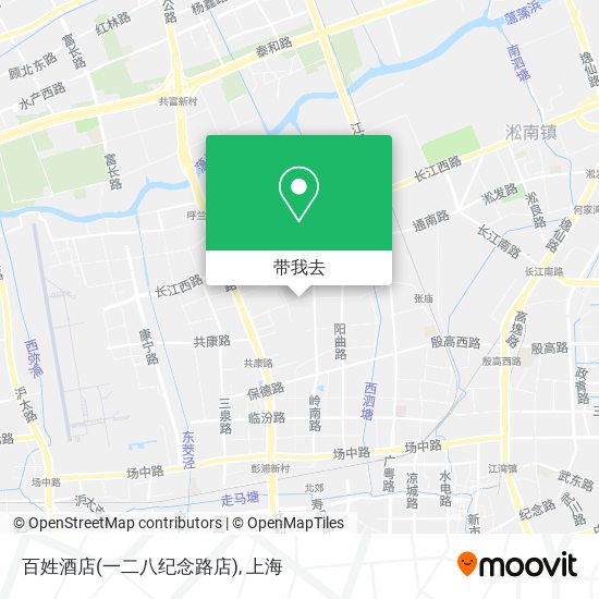 百姓酒店(一二八纪念路店)地图