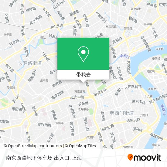南京西路地下停车场-出入口地图