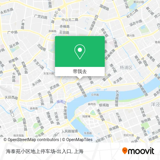 海泰苑小区地上停车场-出入口地图