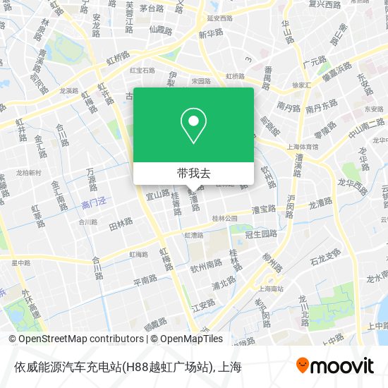 依威能源汽车充电站(H88越虹广场站)地图