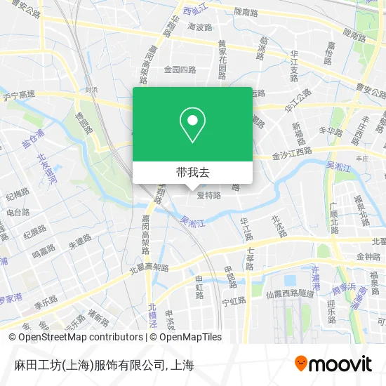 麻田工坊(上海)服饰有限公司地图