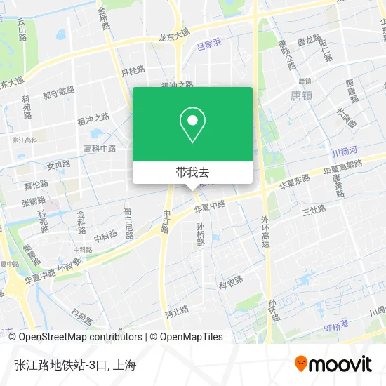 张江路地铁站-3口地图