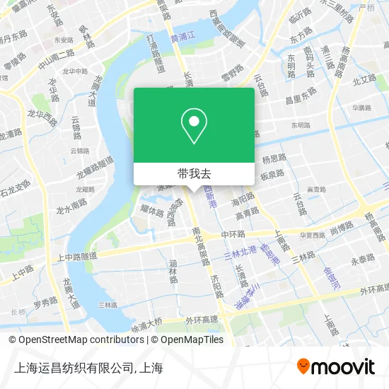 上海运昌纺织有限公司地图