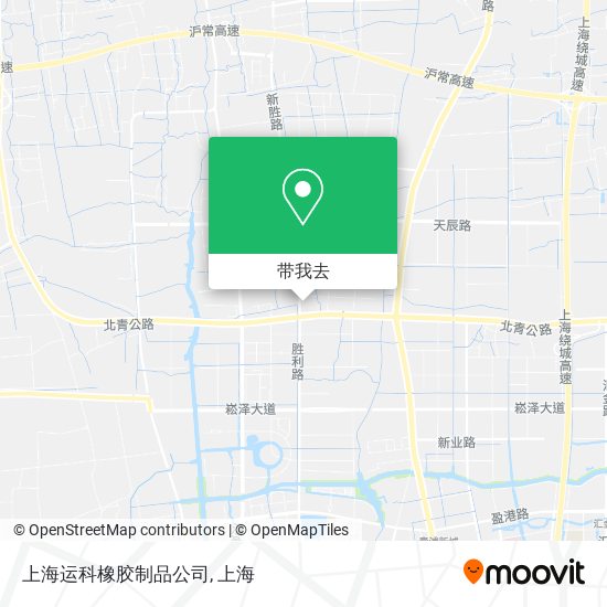 上海运科橡胶制品公司地图