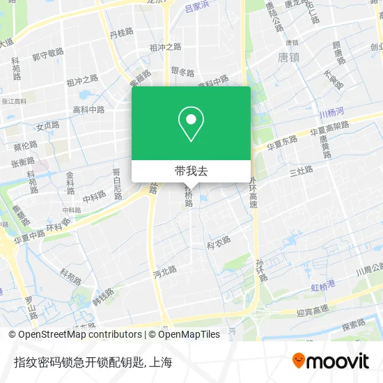 指纹密码锁急开锁配钥匙地图