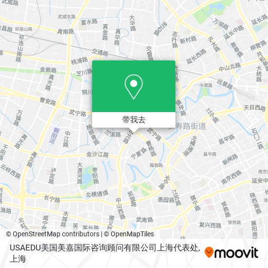 USAEDU美国美嘉国际咨询顾问有限公司上海代表处地图