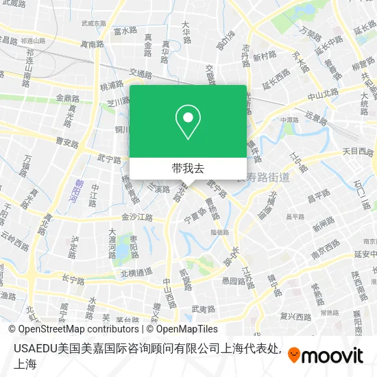 USAEDU美国美嘉国际咨询顾问有限公司上海代表处地图