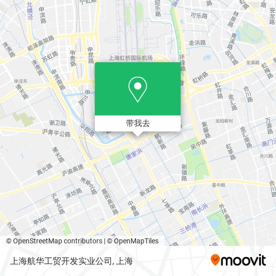 上海航华工贸开发实业公司地图