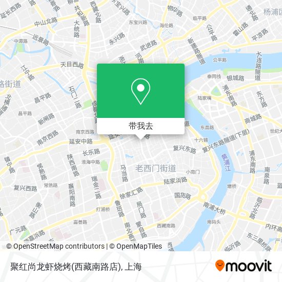 聚红尚龙虾烧烤(西藏南路店)地图