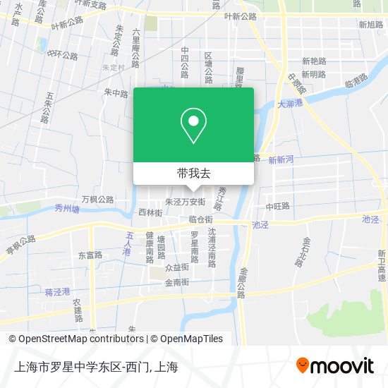 上海市罗星中学东区-西门地图