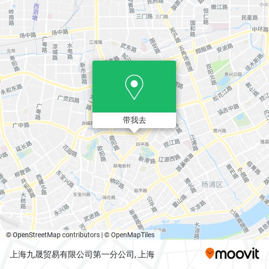 上海九晟贸易有限公司第一分公司地图