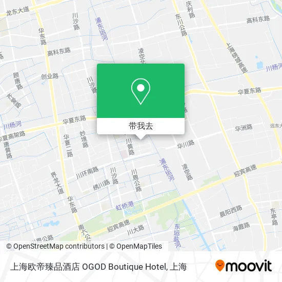 上海欧帝臻品酒店 OGOD Boutique Hotel地图