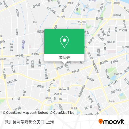 武川路与学府街交叉口地图