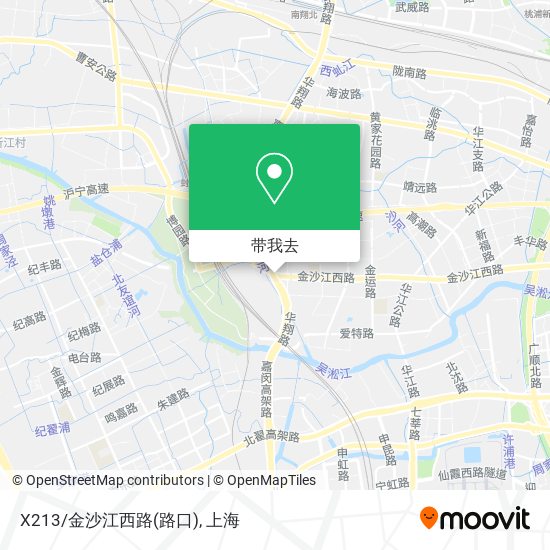 X213/金沙江西路(路口)地图
