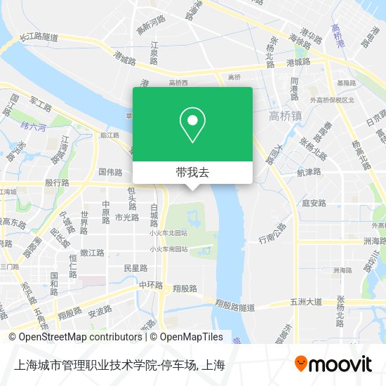 上海城市管理职业技术学院-停车场地图