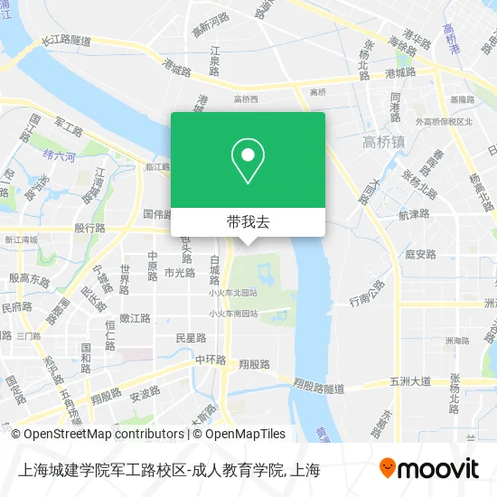 上海城建学院军工路校区-成人教育学院地图