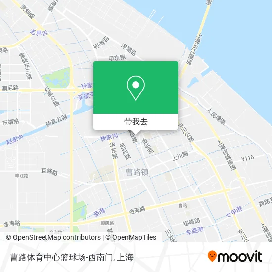 曹路体育中心篮球场-西南门地图