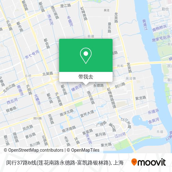 闵行37路b线(莲花南路永德路-富凯路银林路)地图