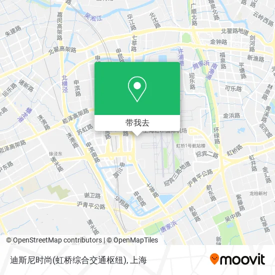 迪斯尼时尚(虹桥综合交通枢纽)地图