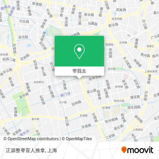 正源整脊盲人推拿地图
