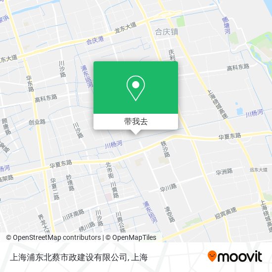 上海浦东北蔡市政建设有限公司地图