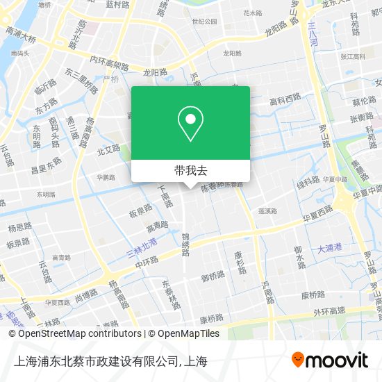 上海浦东北蔡市政建设有限公司地图