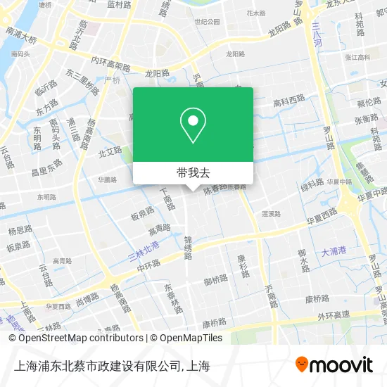 上海浦东北蔡市政建设有限公司地图