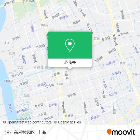 浦江高科技园区地图