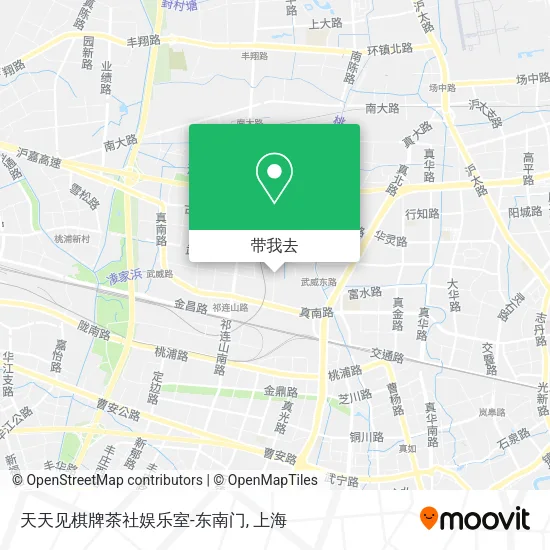 天天见棋牌茶社娱乐室-东南门地图