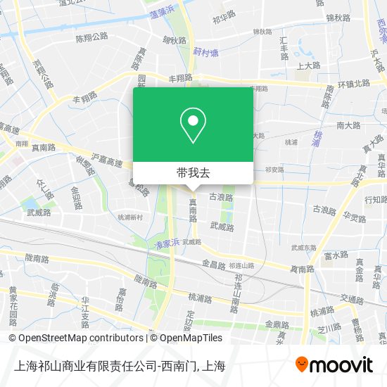 上海祁山商业有限责任公司-西南门地图