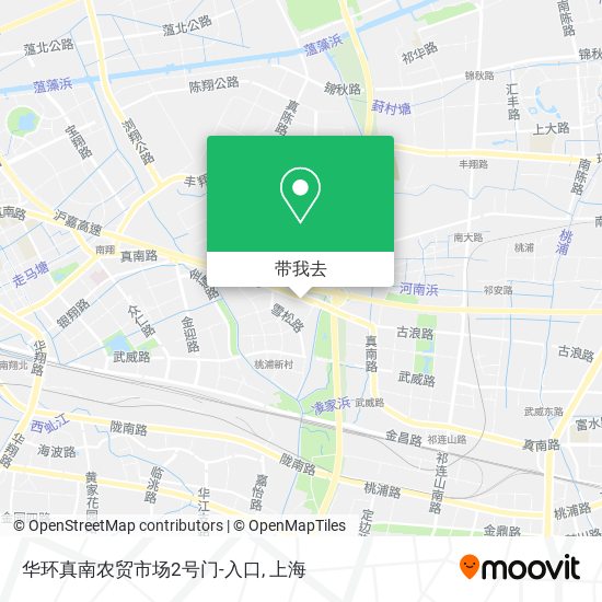 华环真南农贸市场2号门-入口地图