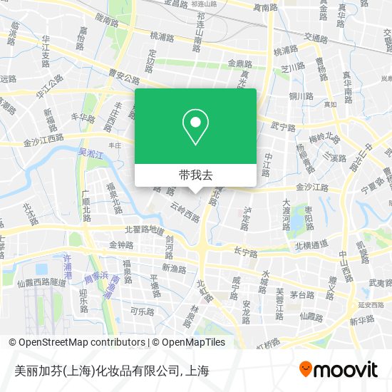 美丽加芬(上海)化妆品有限公司地图